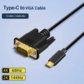 USB-C to VGA & DVI Adapter Cable – 1080P HD Converter Video Adapter Cable Babs Type C to VGA
