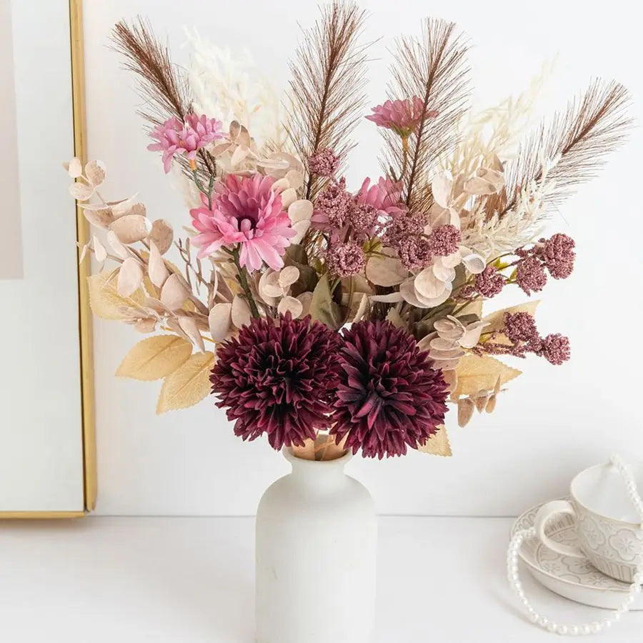 Silk Artificial Flower Bouquet – Wedding & Home Decor Artificial Flower Bouquet Babs