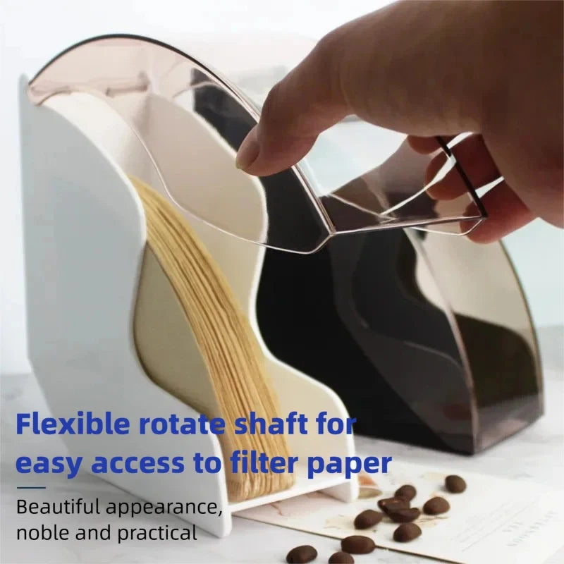 Coffee Filter Dispenser with Acrylic Cover | Barista Organizer Coffee Filter Dispenser Babs