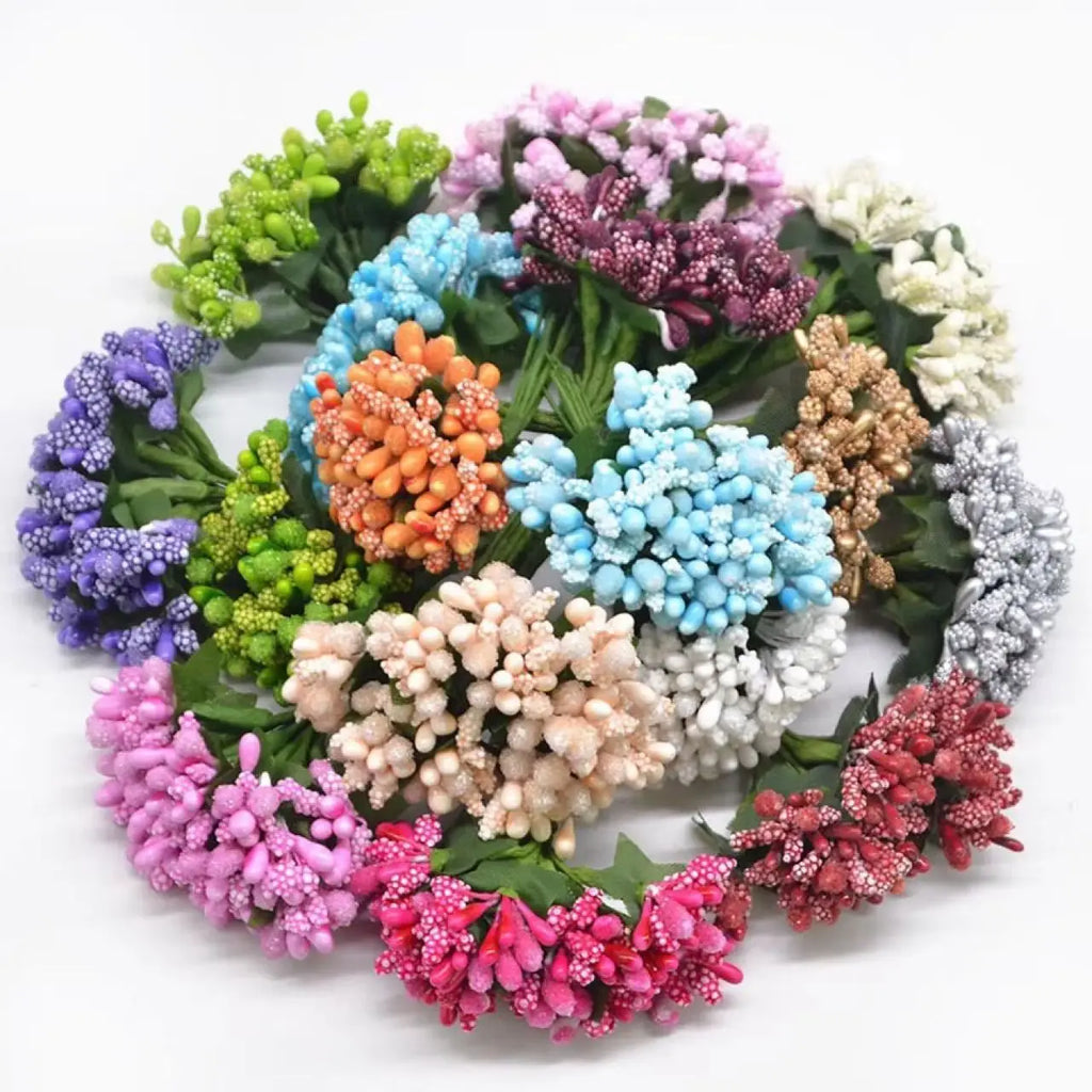 12pcs Artificial Flower Stamens for Wreaths, Crafts & Décor Artificial Flower Stamens Babs
