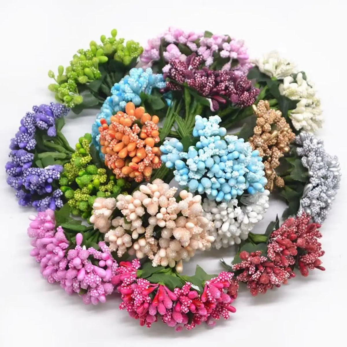 12pcs Artificial Flower Stamens for Wreaths, Crafts & Décor Artificial Flower Stamens Babs