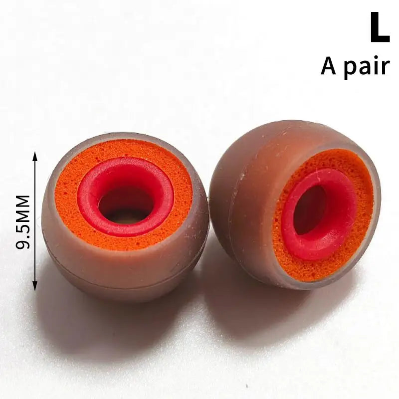 Memory Foam Earbud Tips Silicone In-Ear Cushion Covers – 1 Pair Earbud Tip Covers Babs A4
