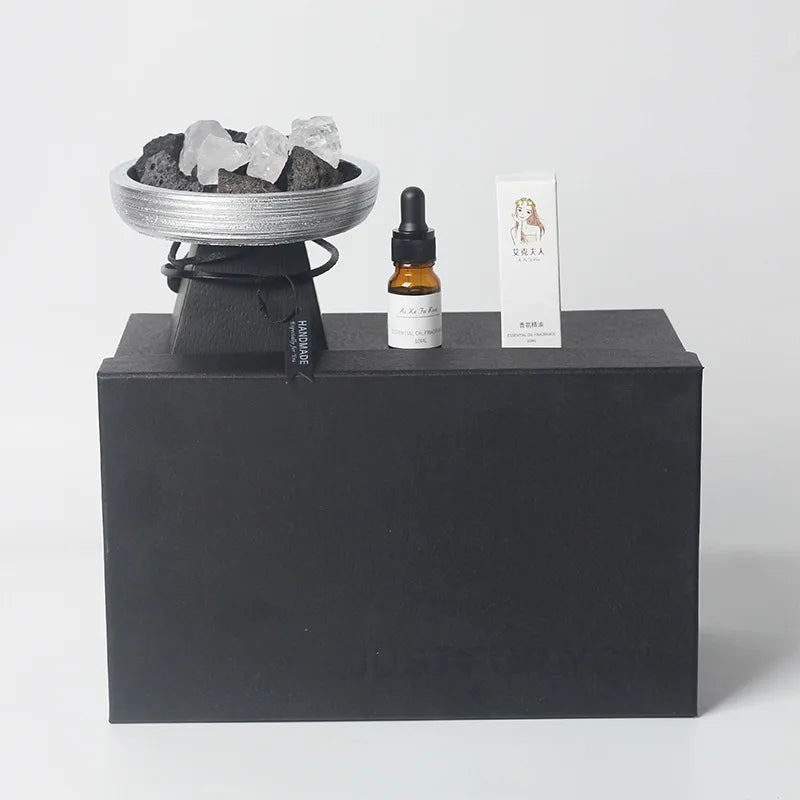 Flameless Fragrance Stone Aroma Diffuser Gift Set – Home & Office Aromatherapy Diffuser Set Babs