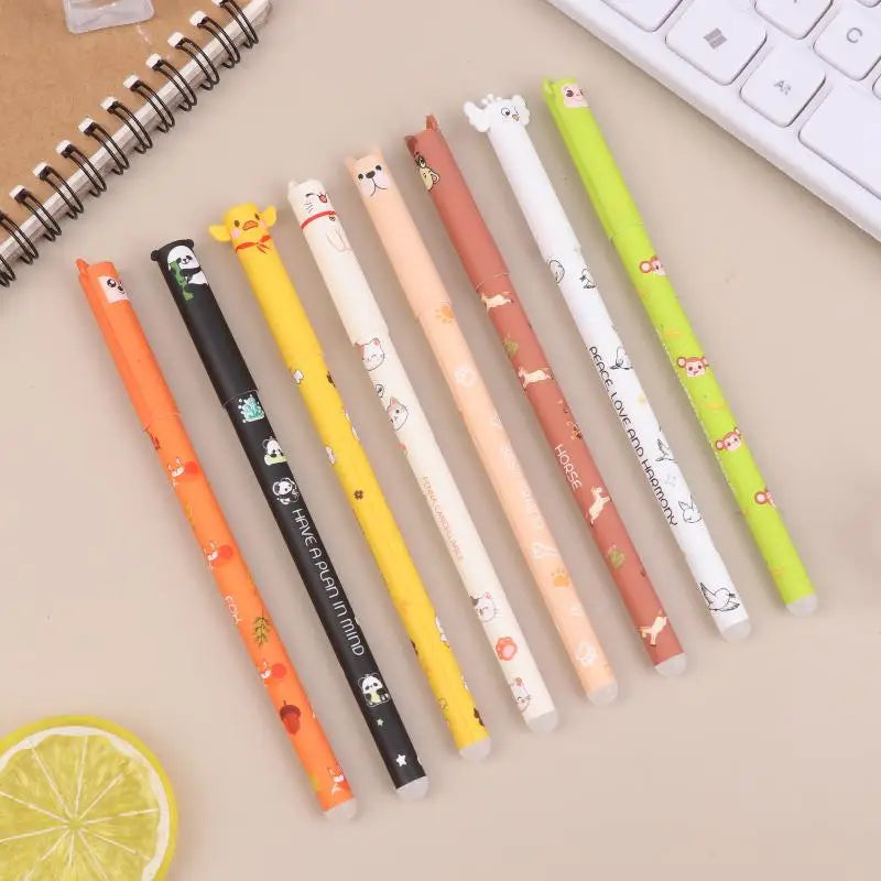 8-Pack Animal-Shaped Erasable Gel Pens for Journaling & Gifts Erasable Gel Pens Babs
