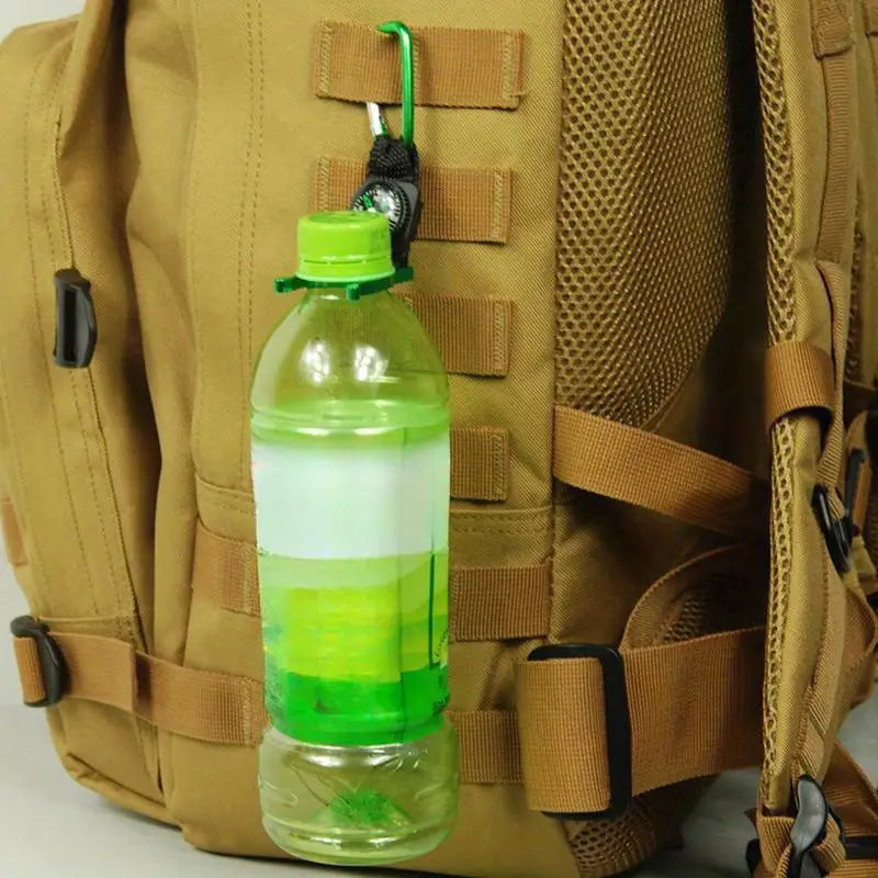 2PCS Carabiner Water Bottle Clip with Compass – Hiking Gear Carabiner Clip Babs