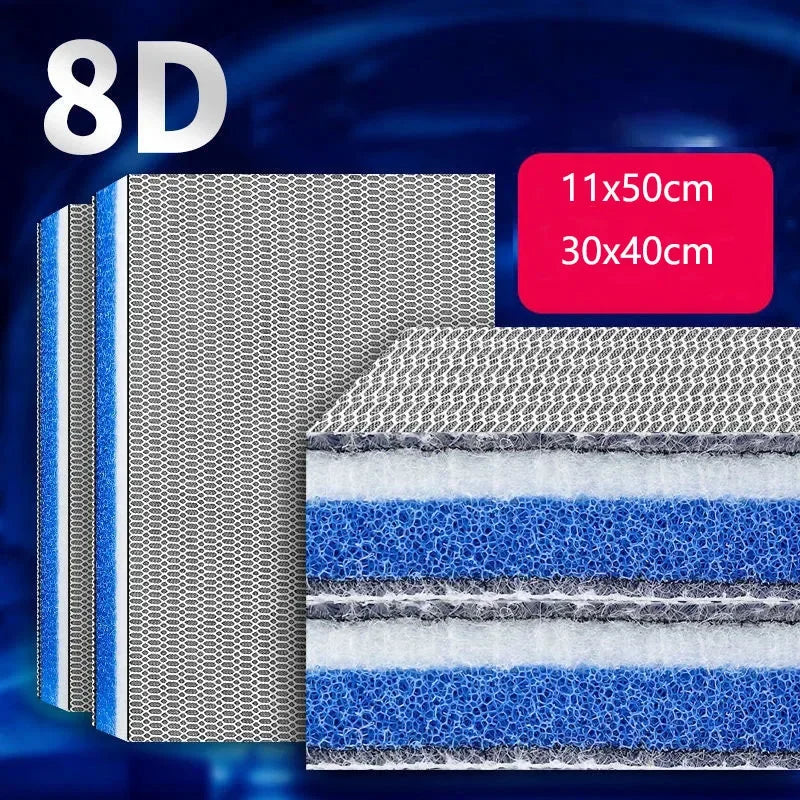8D Aquarium Sponge Filter Pad – 8-Layer Fish Tank Filter Cotton Aquarium Filter Pad Babs