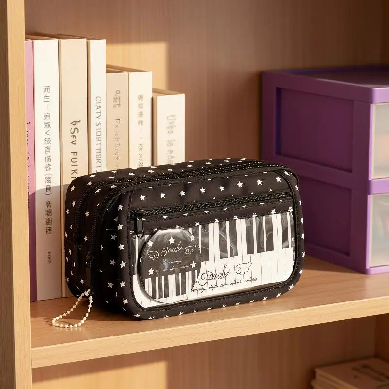 Kawaii Piano Keyboard Pencil Case – Large Capacity Pouch Pencil Case Babs