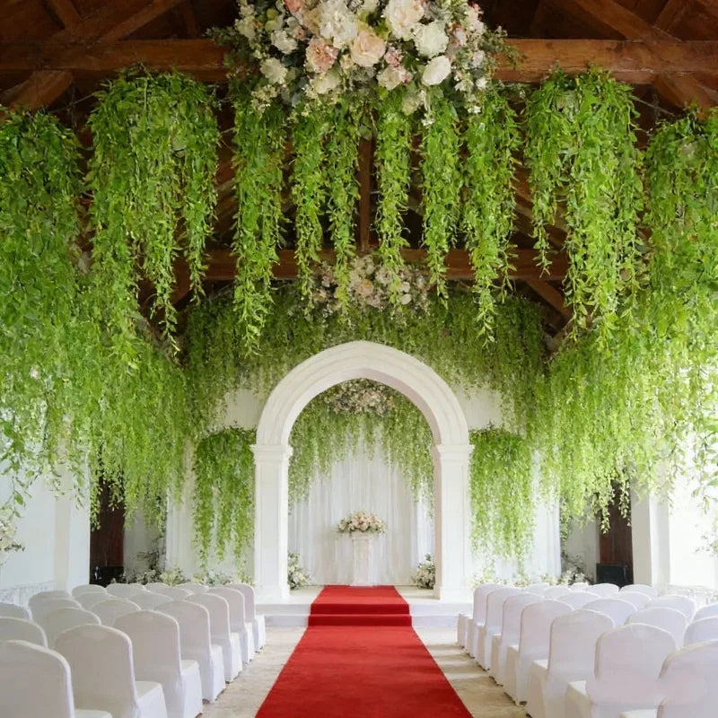 Artificial Hanging Willow Branch – Faux Green Vine Decor Artificial Hanging Plant Babs
