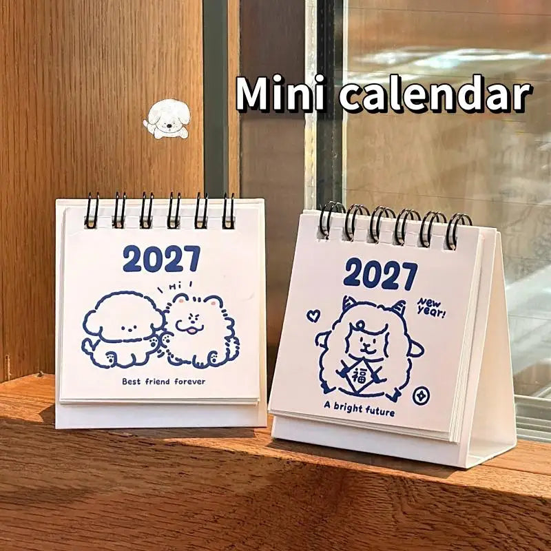 2027 Mini Desk Calendar – Cute Cartoon, Portable & Eco-Friendly Mini Desk Calendar Babs