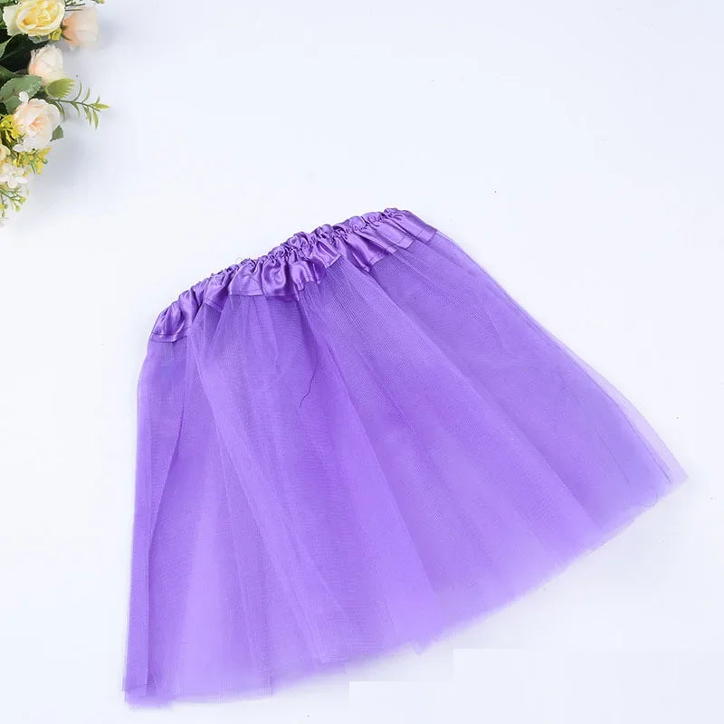 Girls Pink Tutu Skirt | Princess Party & Birthday Ball Gown Girls Tutu Skirt Babs dark purple for 6-10 years old