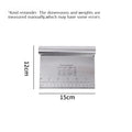 Stainless Steel Cake Scraper & Buttercream Edge Smoother Cake Decorating Tool Babs Dough divider-15cm