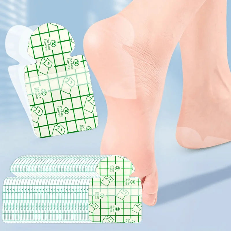 20PCS Invisible Moisturizing Heel Patches – Breathable PU Cushions Heel Cushion Patch Babs