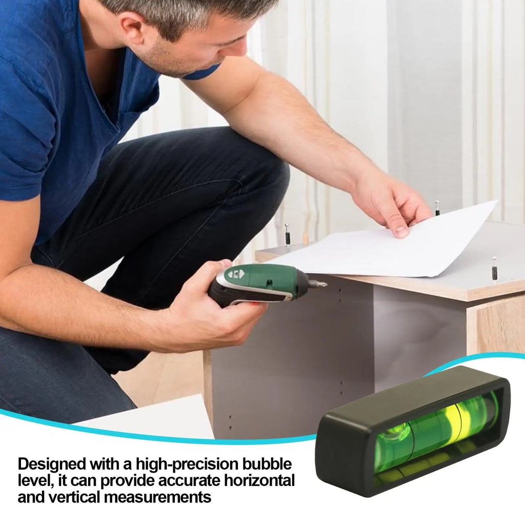 Mini Bubble Spirit Level – Compact Precision Alignment Tool Spirit Level Tool Babs