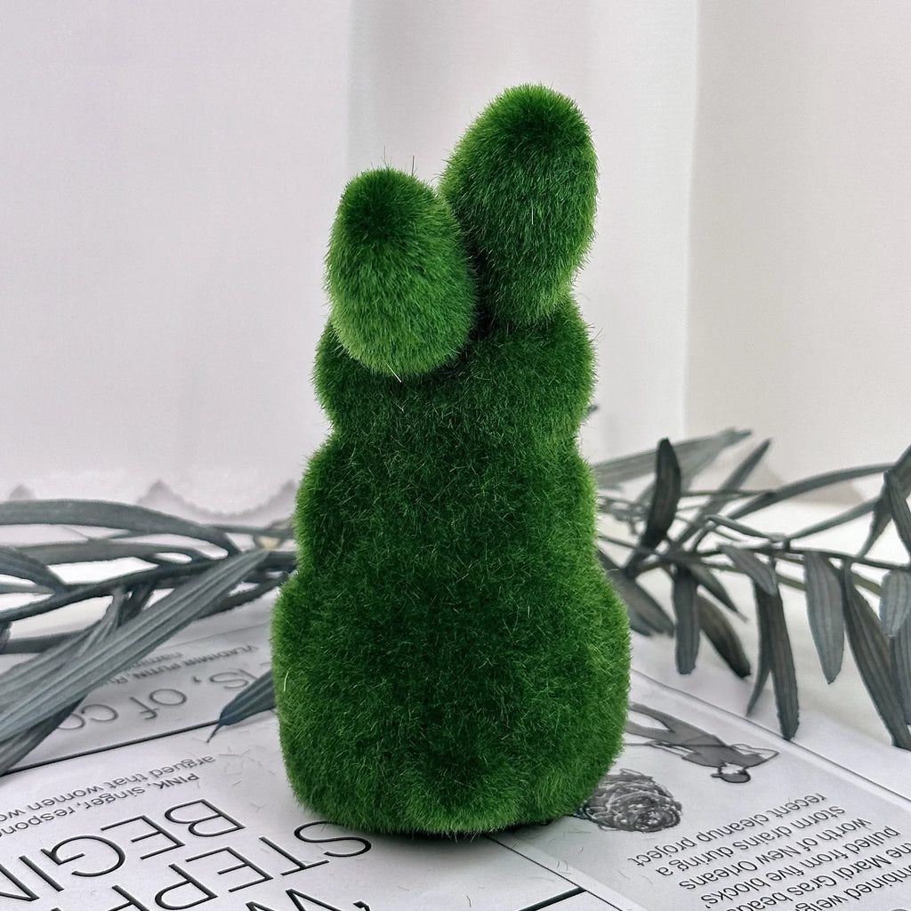 Mini Foam Easter Bunny Ornaments – Flocked Green Rabbit Decor Easter Bunny Ornament Babs