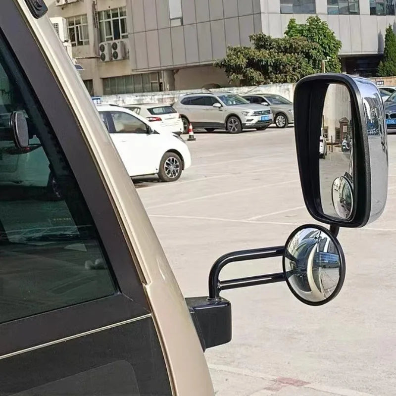 Truck & Tricycle Reversing Convex Mirror with Rod | Auxiliary View Auxiliary Reversing Mirror Babs