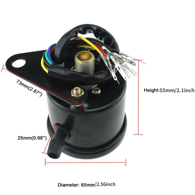 Universal Motorcycle Speedometer Odometer 12V Dual Speed Meter LED Motorcycle Speedometer Babs