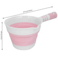 2-Pack Foldable Water Scoop Ladle – Kitchen & Bathroom Space Saver Foldable Water Scoop Babs Pink