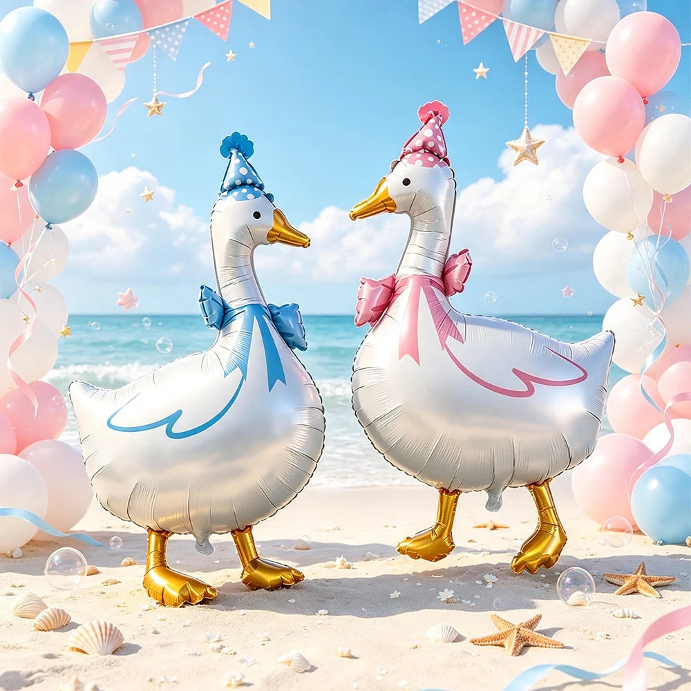Goose 1st Birthday Foil Balloon Set – Farm Animal Party Decor Birthday Foil Balloon Set Babs