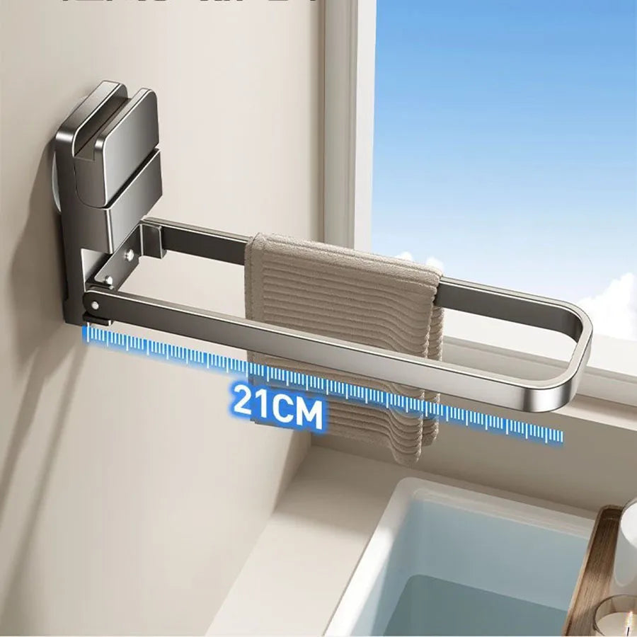 Detachable Towel Rack – Space-Saving & Damage-Free Install Towel Rack Babs
