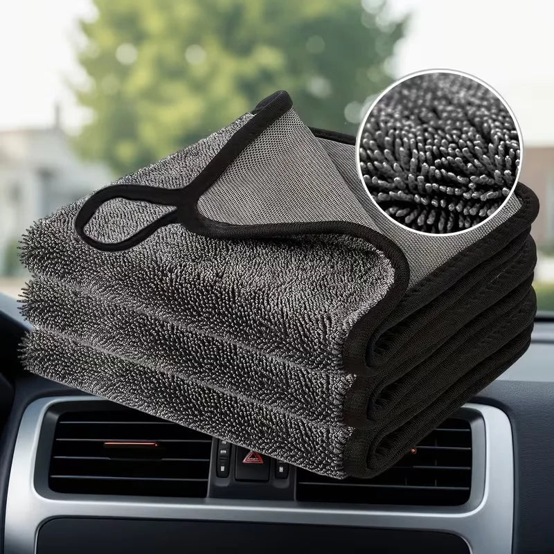 3-Pack Microfiber Car Drying Towels – Super Absorbent & Reusable Microfiber Car Towels Babs