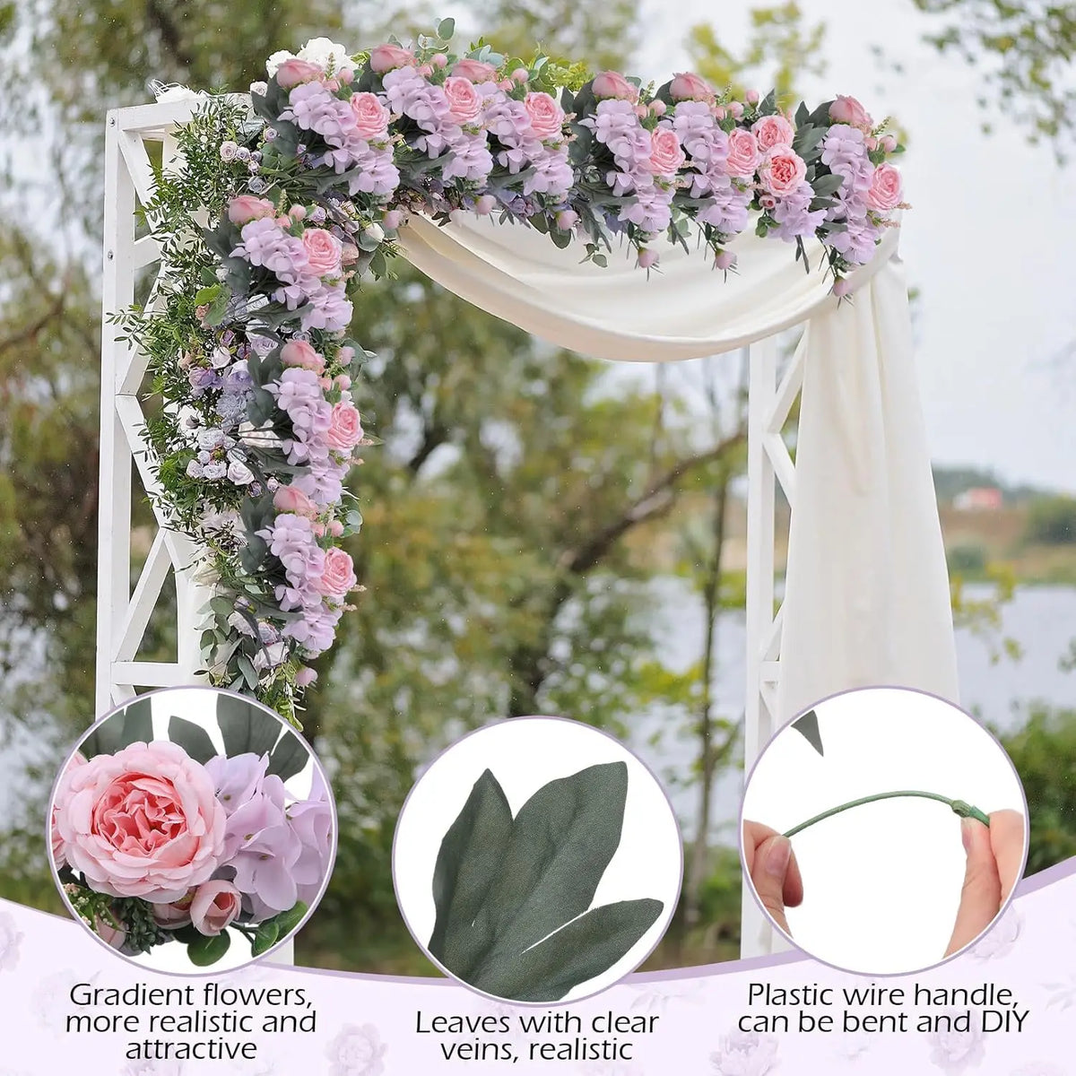 Artificial Silk Peony Hydrangea Bouquet – Wedding & Home Decor Artificial Flower Bouquet Babs