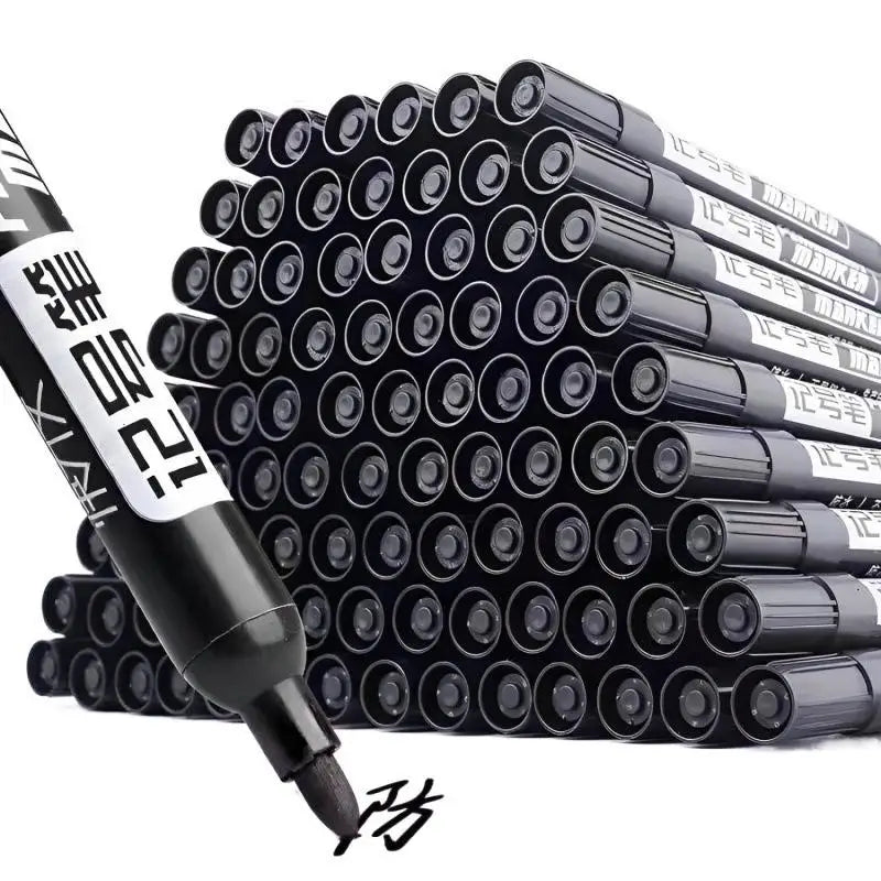 HUXUAN 10Pcs Waterproof Permanent Marker Pens | Quick-Dry Permanent Marker Set Babs