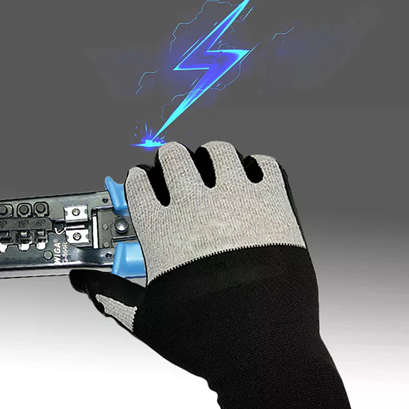 Ultrathin Rubber Insulating Gloves 400V/500V Touch Screen Safe Electrical Safety Gloves Babs