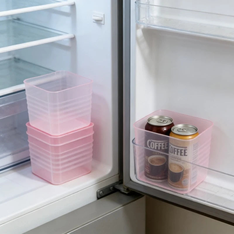 10-Piece Food Grade Fridge Door Storage Organizer Boxes Fridge Organizer Boxes Babs