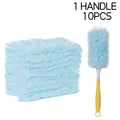 Double-Sided Electrostatic Microfiber Duster – Dust & Cobweb Cleaner Microfiber Duster Babs 1 handle 10PCS