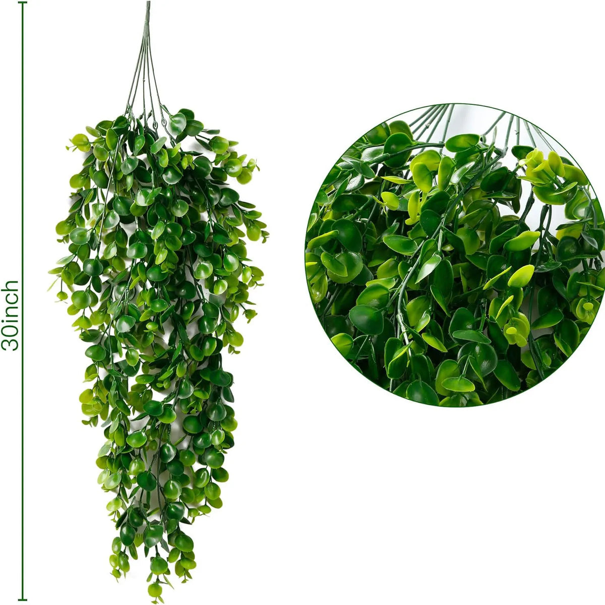 Artificial Fern Vine Wreath 76cm – Indoor & Outdoor Wall Decor Artificial Plant Wreath Babs