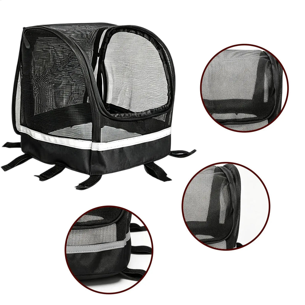 Dog Pet Bike Basket – Full-Zip Breathable Cover & Safe Carrier Pet Bike Basket Babs