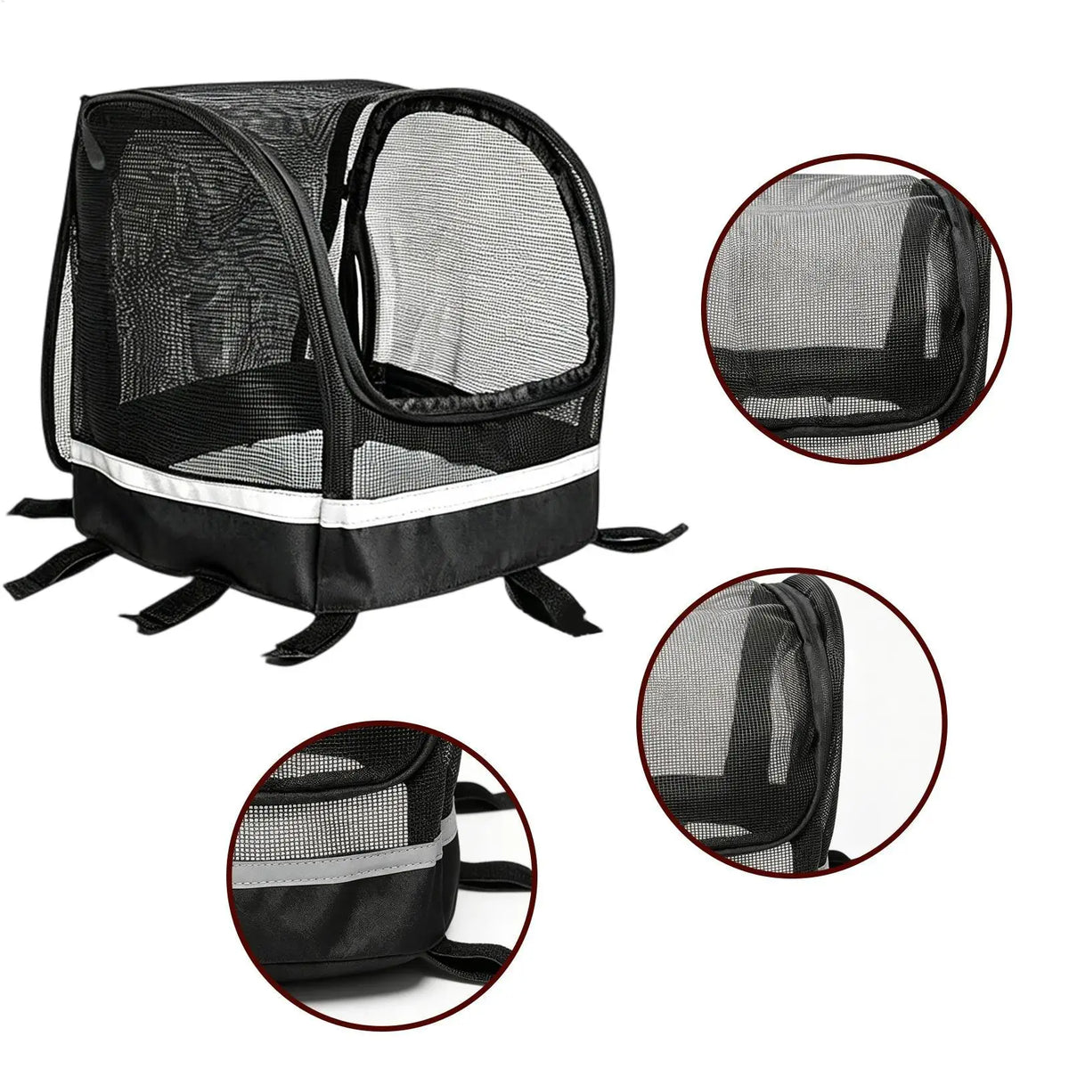 Dog Pet Bike Basket – Full-Zip Breathable Cover & Safe Carrier Pet Bike Basket Babs