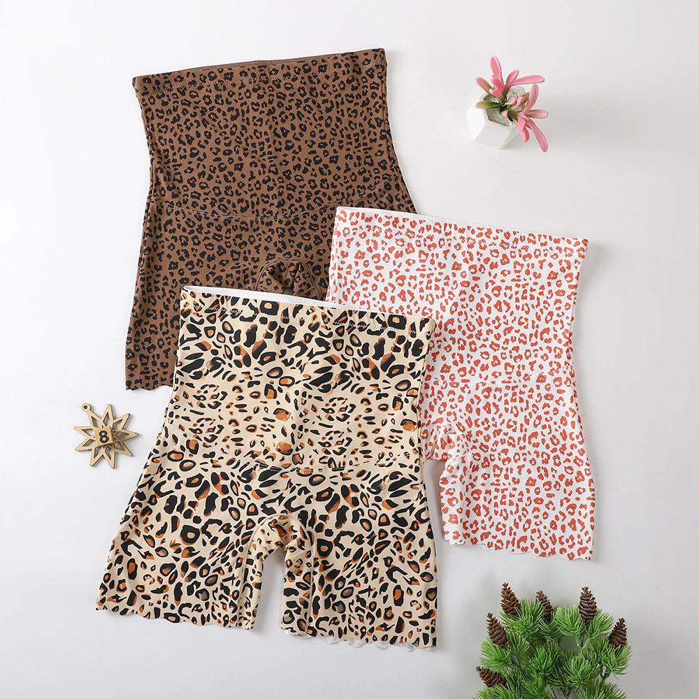 Plus Size High Waist Leopard Seamless Shaping Shorts Shapewear Shorts Babs
