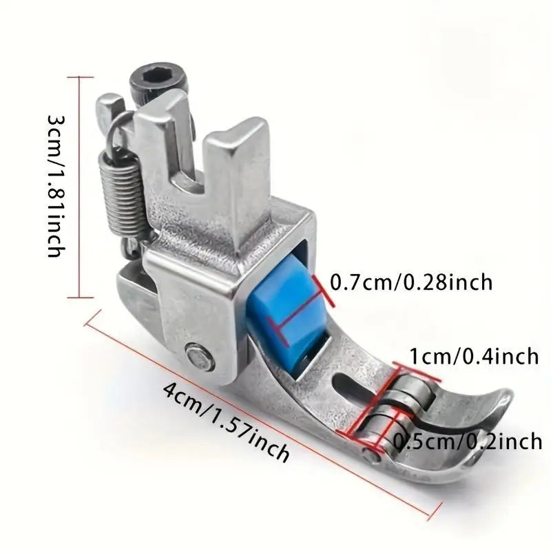 Adjustable Roller Presser Foot – Stainless Steel Narrow Wheel Roller Presser Foot Babs 1pc