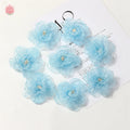 5-Pack 8cm Chiffon Artificial Rose Flower Heads for DIY Decor Artificial Flower Heads Babs 1