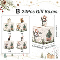 24pcs Gingerbread Man 3D Kraft Paper Christmas Candy Gift Boxes Holiday Gift Boxes Babs B 24Pcs