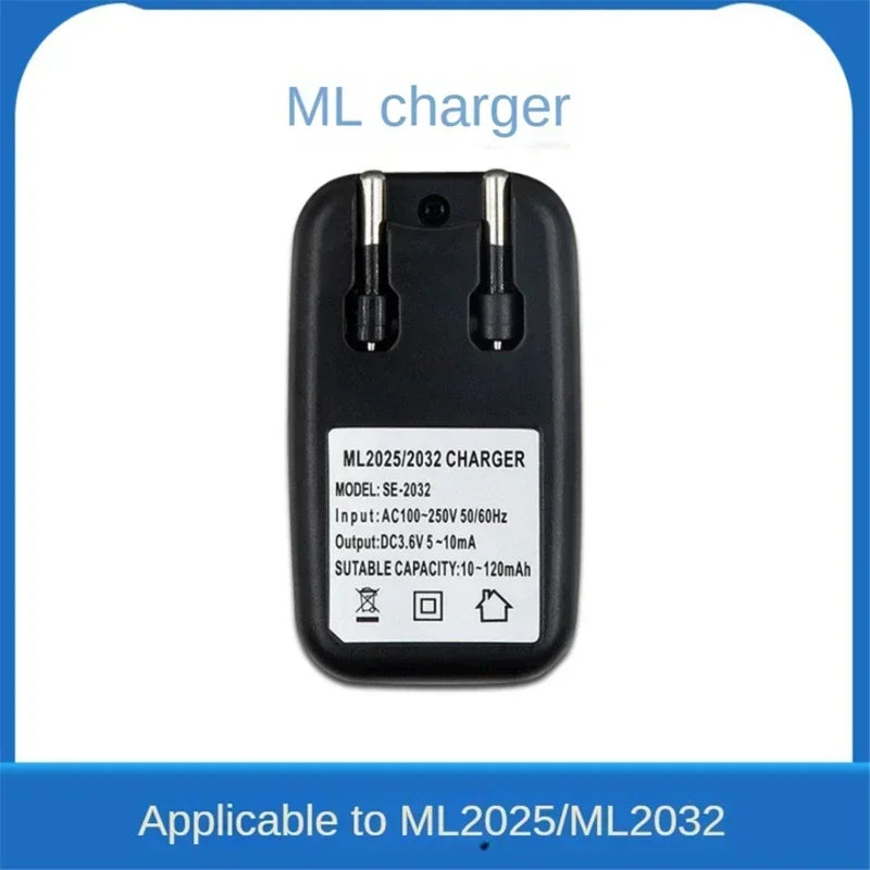 ML2032 ML2025 Coin Cell Charger 3.6V EU Plug | Alasicka Coin Cell Charger Babs