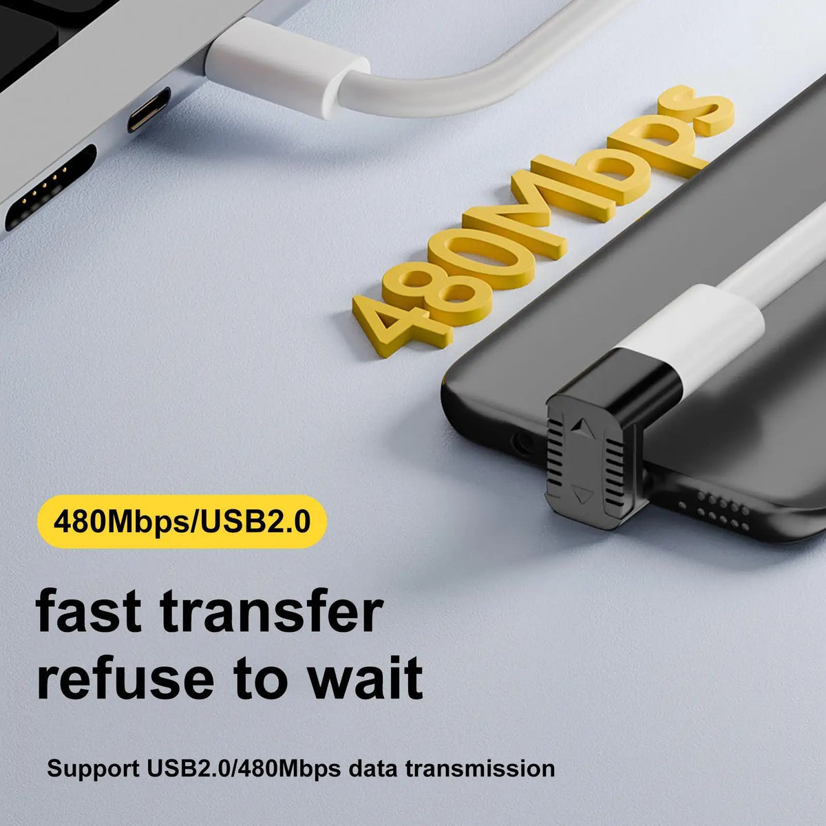 Type-C to Micro-USB Adapter | 480Mbps & 10W Fast Charging USB Adapter Babs