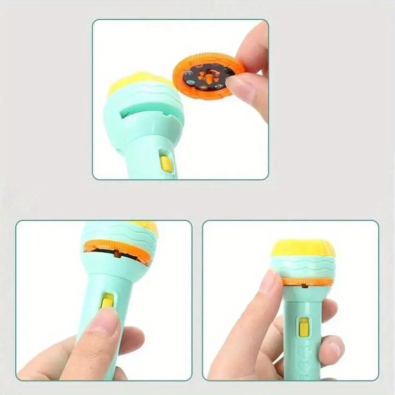 Flashlight Projector Torch Lamp Toy – Baby Bedtime Gift Kids Projector Toy Babs