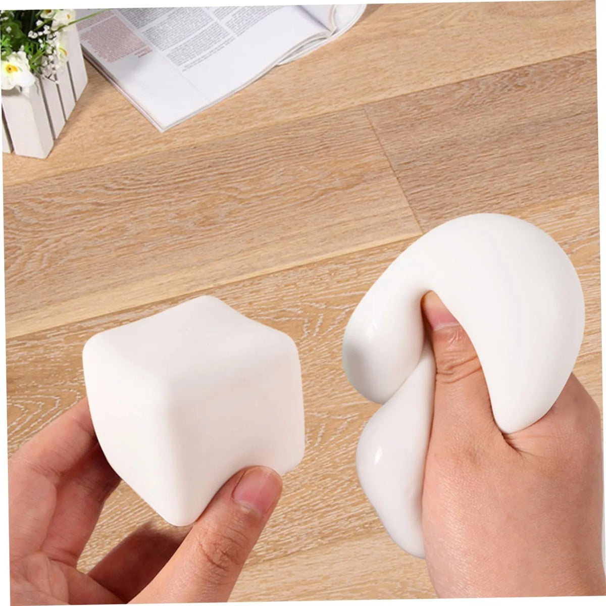 Squishy Tofu Stress Ball – Sensory Fidget Toy Kids & Adults Sensory Fidget Toy Babs