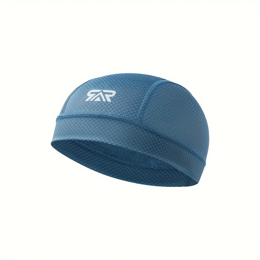 Moisture-Wicking Skull Cap – Breathable Cycling Hat Unisex Cycling Skull Cap Babs Blue