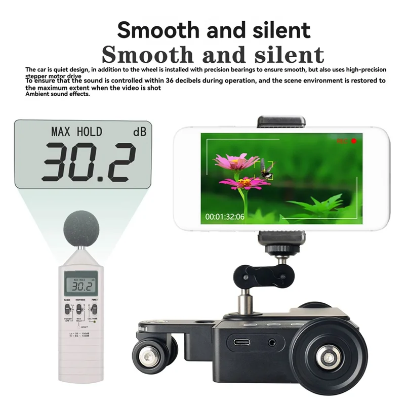 Smart Photography Trolley Silent Slide Rail Camera Tracker Camera Slide Trolley Babs Default Title