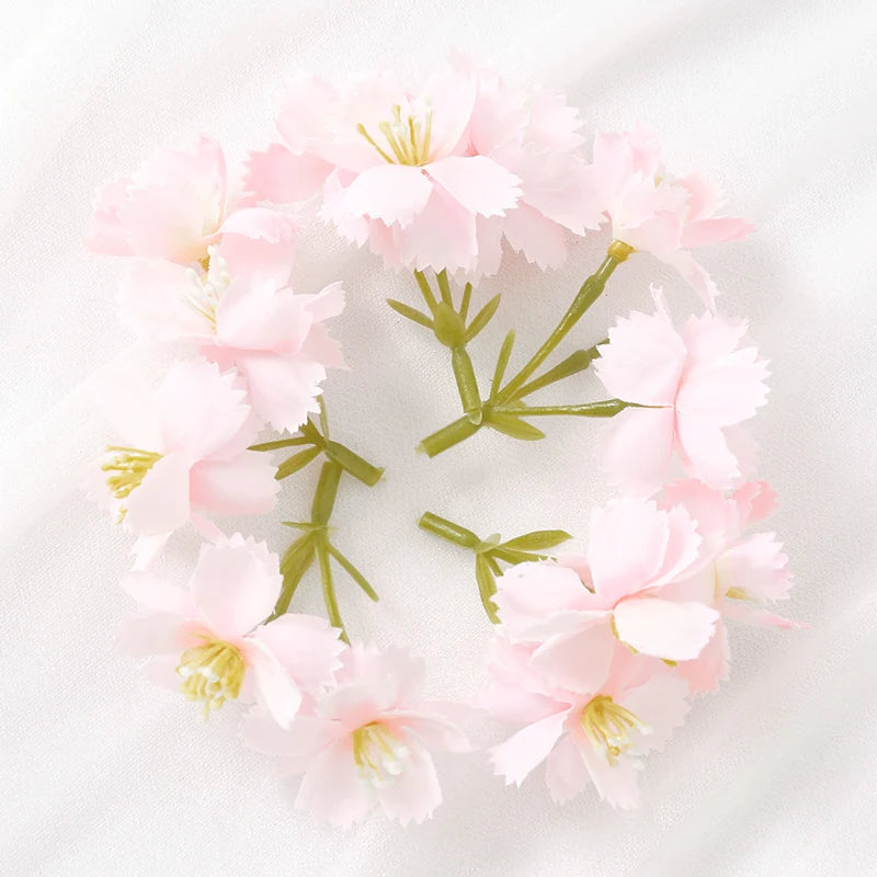 10/20Pcs 7cm Silk Artificial Rose Flower Heads – Wedding & Home Décor Artificial Flower Heads Babs Light Pink 20Pcs
