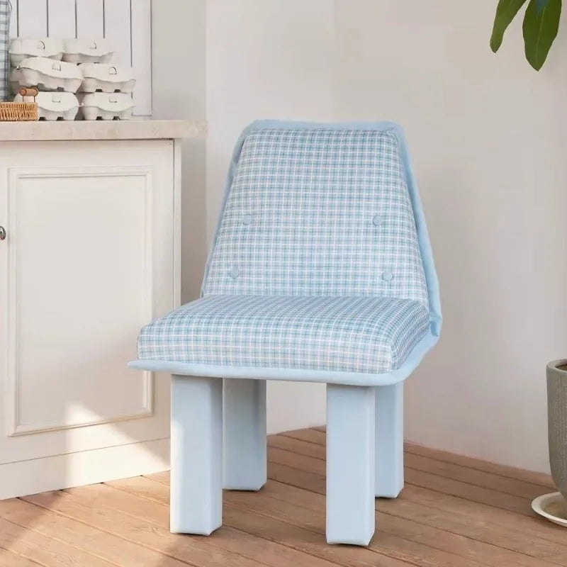 Checkered Dining Chair Set of 2 | Modern Cushioned Wood Chair Dining Chair Set Babs