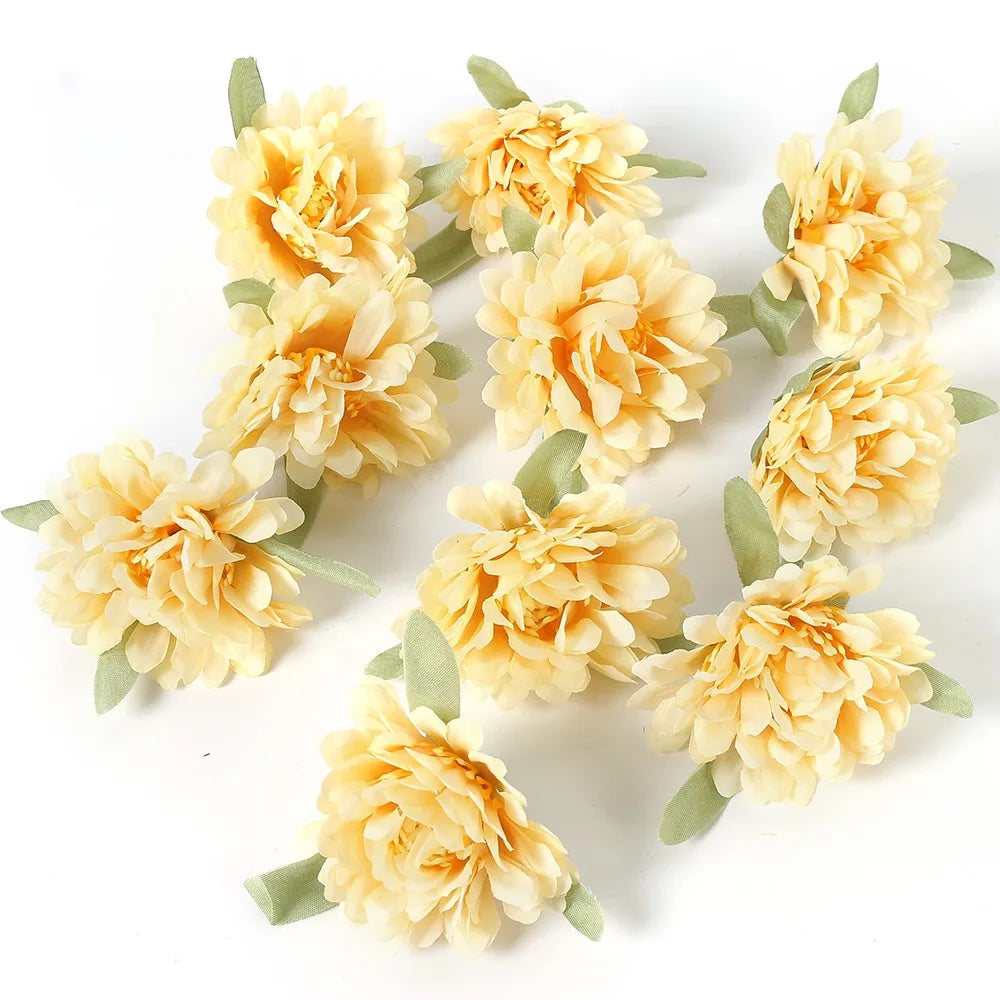 Yellow Silk Artificial Rose Heads – Wedding & Home Décor DIY