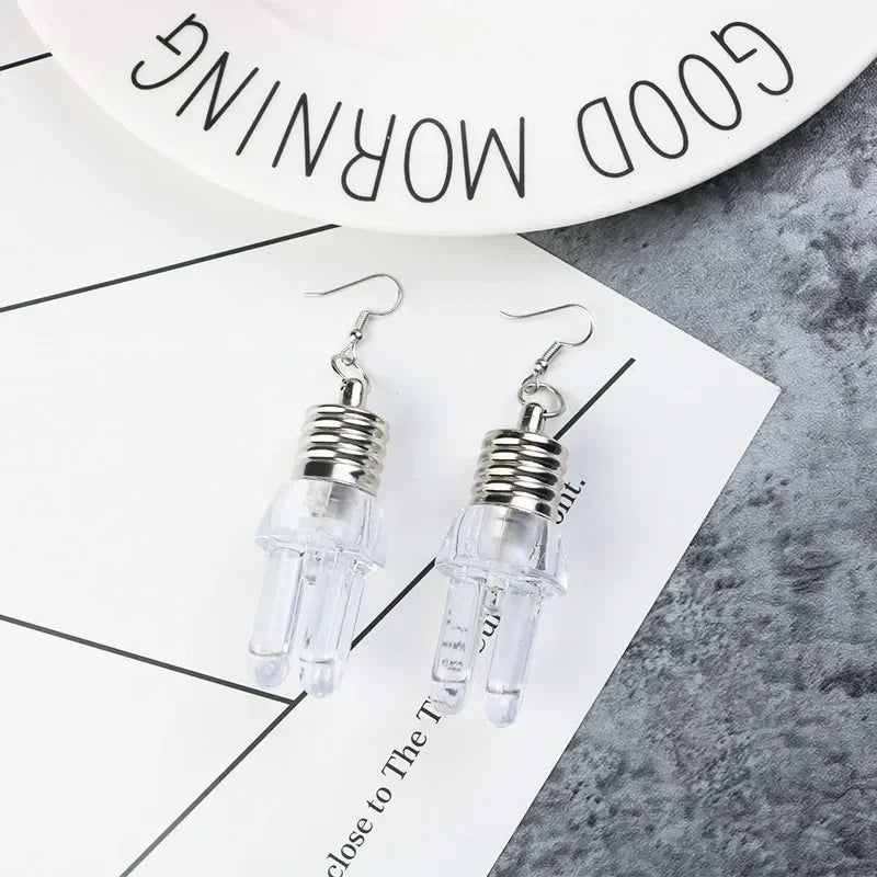 10 Pairs LED Glow Crystal Earrings – Light Up Party Ear Studs LED Glow Earrings Babs 1