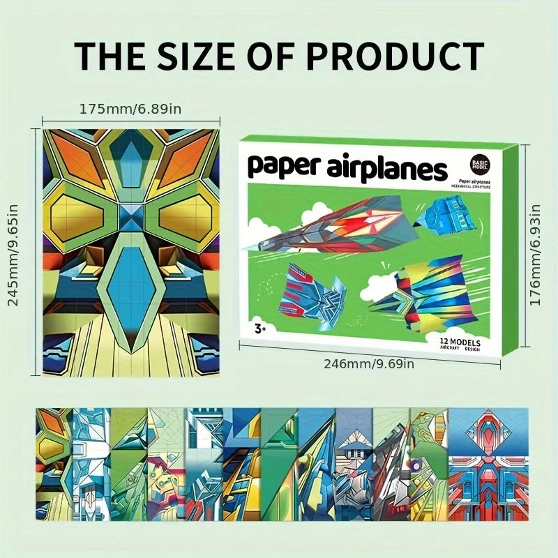 Interactive Paper Airplane Book – Easy Folding Guide for Kids Kids Activity Book Babs