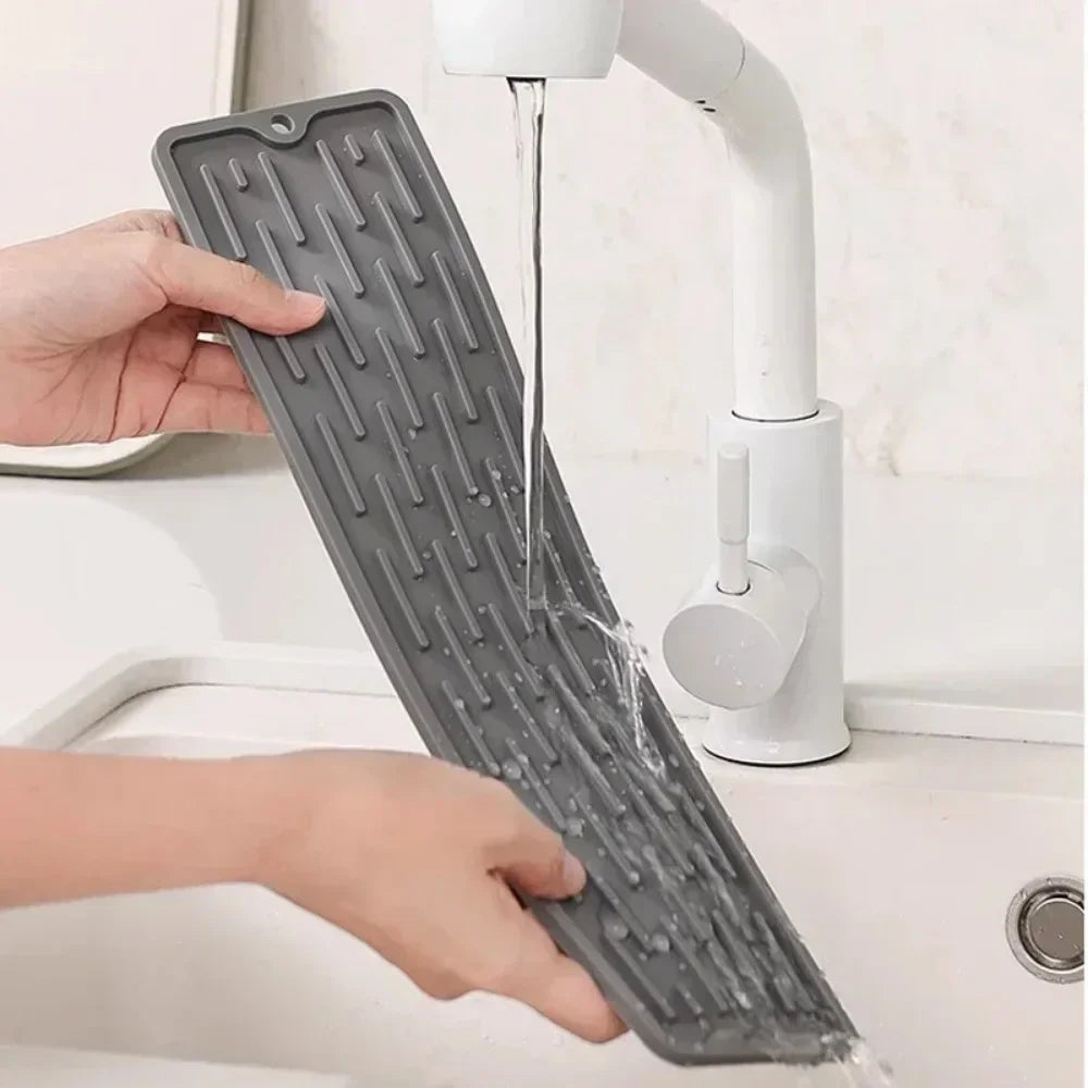 HOMEFISH Silicone Sink Drainer Mat – Anti-Slip Kitchen Drain Pad Silicone Drain Mat Babs