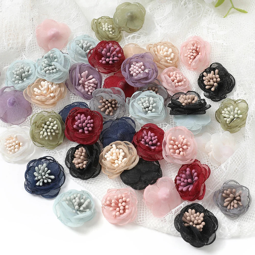 Silk Rose Artificial Flower Heads 10pcs – Wedding & Home Decor Artificial Flower Heads Babs