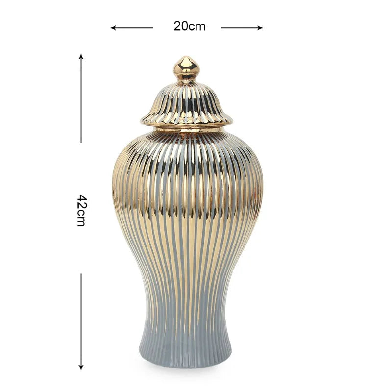 Ceramic Electroplating Vase – Luxury Modern Décor Piece Decorative Vase Babs Large